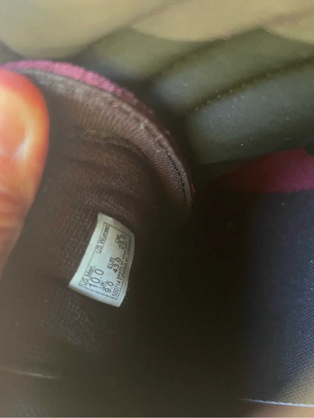 Vans Burgundy and Black High-Top Skate Sneakers